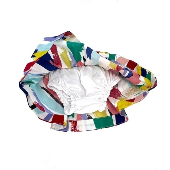 Kate Spade Baby Skirt 6 Months Brush Stroke Print Multicolored Cotton New NWT - Picture 3 of 7